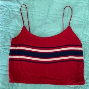 Red tank top